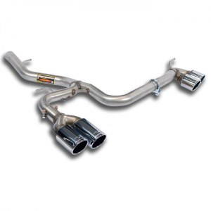 Echappement inox 4 sorties pour BMW E81 123d (N47 - 204 cv) 2007 à 2013