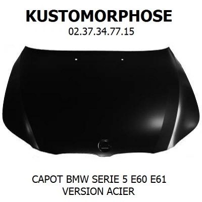 Capot BMW E60 Série 5 2003-2010 acier