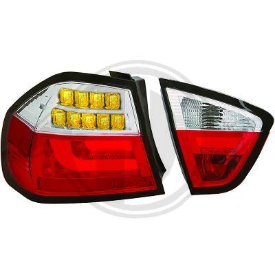 FEUX ARRIÈRES LED TUBE POUR BMW SÉRIE 3 E90 - ROUGE BLANC