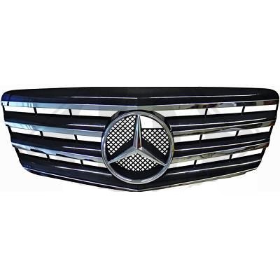 CALANDRE NOIRE CHROME POUR MERCEDES CLASSE E W211 2007-2009