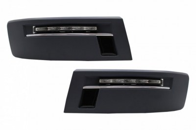 Paire de molure de pare choc avec Feux led VW T5 de 2009 a 2015