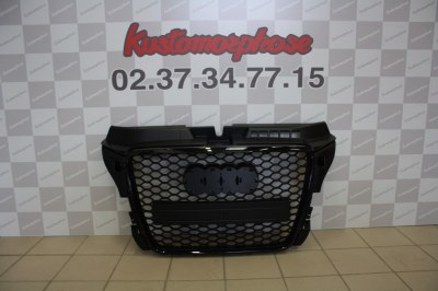 Calandre Audi A3 8P look RS3 noir de 2008-2012 