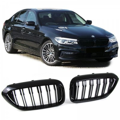 Calandre noir brillant double bâton look M4 BMW série 5 G30 G31 