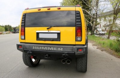 Echappement Catback inox 2x100mm pour HUMMER H2 6.0L