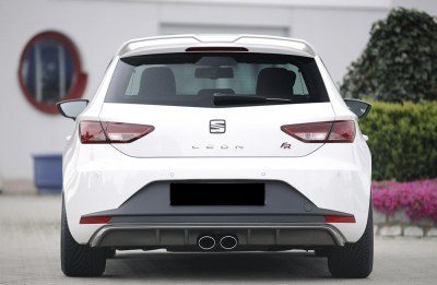 Diffuseur arrière SEAT LEON 5F FR carbone look sortie central