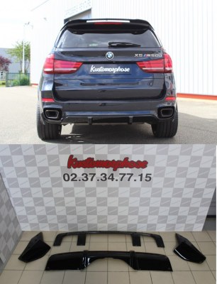 Diffuseur arrière M Performance pour BMW X5 F15 Pack M noir brillant