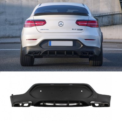 Diffuseur pare-chocs arrière Mercedes GLC Coupé C253 look GLC 63 AMG pour pare choc AMG line