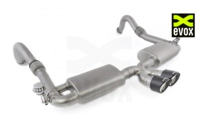 Silencieux ValveTronic EVOX avec sortie carbone Porsche Boxster et Cayman 981