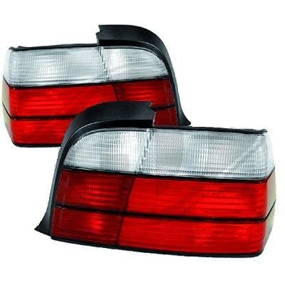 Feux arrières design blanc/rouge BMW E36, Berline look M3