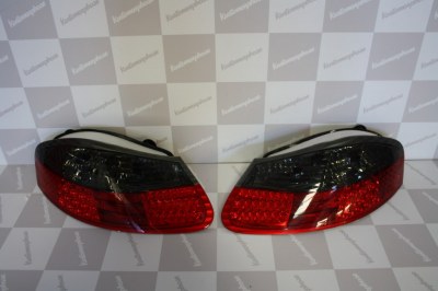 FEUX AR LED POUR PORSCHE BOXSTER 986 RED & SMOKE-Noir, Rouge