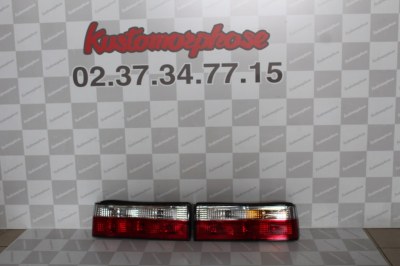 Kit de feux arrières, BMW E30 82-87 blanc/rouge Phase 1