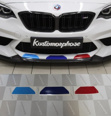 Kit autocollant de pare choc avant BMW F87 M2 Compétition