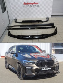 Kit Carrosserie BMW G06 X6 M Performance noir brillant 