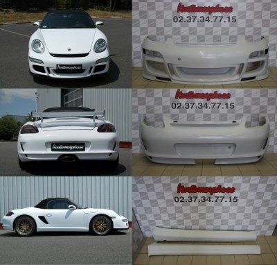 Promo KIT carrosserie Porsche boxster 987 look GT3