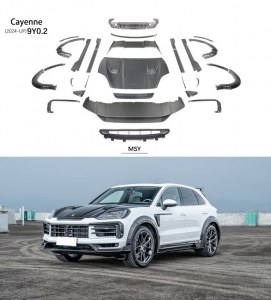 Kit carrosserie MSY en Carbone pour Porsche Cayenne turbo 9Y0.2 2024+