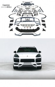 Kit carrosserie look Sport Design + TKT pour Porsche Cayenne 9Y0.1 2018-2023