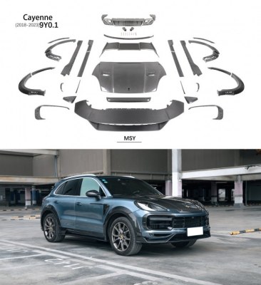 Kit carrosserie MSY en Carbone pour Porsche Cayenne turbo 9Y0.1 2018-2023