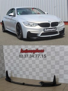  Lame pare choc avant ABS noir brillant M Performance BMW M4 F82 F83 M3 F80