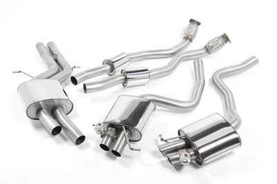 Ligne d'échappement MILLTEK Homologué Cat Back en Inox (après catalyseurs) Audi RS5 4,2l V8 B8 450Ch