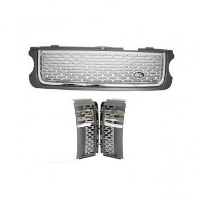 Pack Calandre Silver pour Range Rover Vogue L322 2010-2012 Autobiography Grey Silver Edition