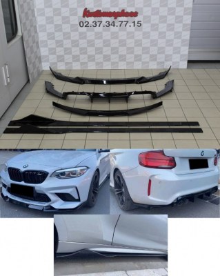 Pack Lame de pare choc, bas de caisse, diffuseur et aileron BMW M2 F87 Compétition