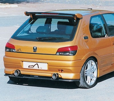 Pare choc arrière double sortie d'échappement "Mygale" Esquiss'Auto pour Peugeot 306 3 et 5 portes avec extension