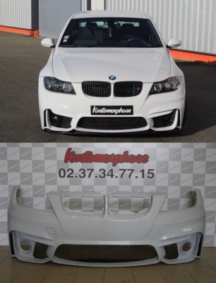 Pare-choc avant BMW E90 / E91 LOOK M4 avec empl.antibrouillard 05 a 08