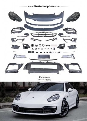 Pare-chocs avant avec Phare LED pour Porsche Panamera 970.1 2009-2013 conversion look 971 Turbo S