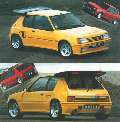 Kit large Peugeot 205 Look 205 T16