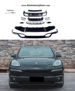 Kit de rajout de pare choc avant et arrière TKT pour Porsche Cayenne 958.1 2010-2014