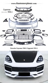 Pare-chocs avant pour Porsche Cayenne 958 2010-2014 conversion look 9Y0 Turbo 