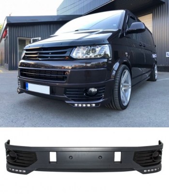 Rajout de pare choc avant look Sportline avec Led VW T5 de 2009 a 2015