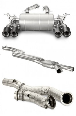 ECHAPPEMENTS + intermédiaire + DownPipe AKRAPOVIC BMW M3 F80 - M4 F82