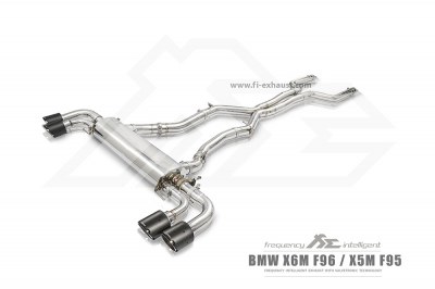 Ligne d'échappement Inox Cat Back Fi EXHAUST sortie inox BMW X5M F95 / X6M F96 compétition 